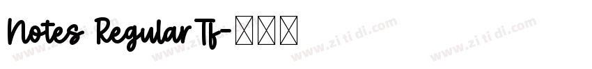 Notes RegularTf字体转换